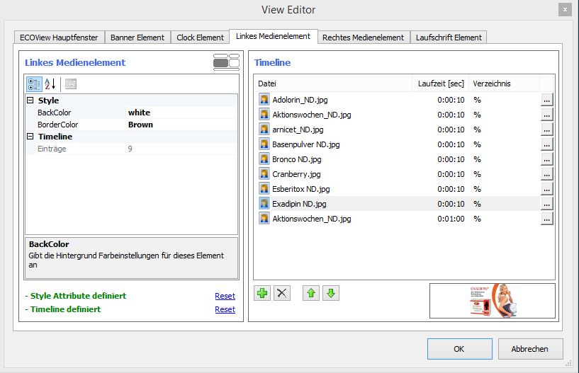 ECOView Editor Detail